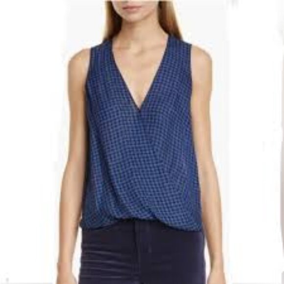 L'AGENCE Mila Draped Sleeveless Top - Picture 1 of 9